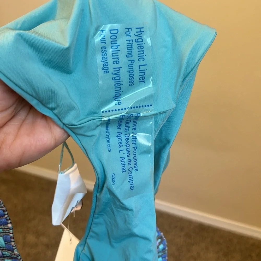 Teal Beaded Bikini Set - Picture 9 of 9